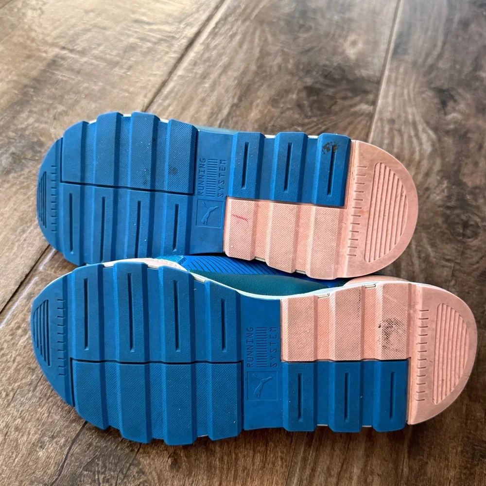 Puma x Sesame Street Kids RS-0 Cookie Monster Sneakers,‎ Blue Multi, 4.5M